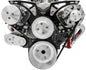 Small Block Chevy Style Track Serpentine System; All Inclusive; AC & ALT; Onyx
