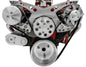 Small Block Chevy Revolver Serpentine System - All Inclusive - AC & ALT - Chrome
