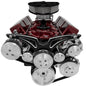 Big Block Chevy Style Track Serpentine System - Corvette - AC & PS - Black Onyx