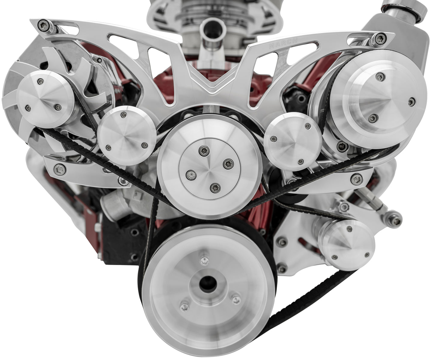 Small Block Chevy Style Track Serpentine System - Corvette - PS & ALT