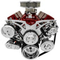 Small Block Chevy Chrome Style Track Serpentine Kit (AC/PS/ALT)