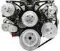 Small Block Chevy Black Onyx Style Track Serpentine Kit (AC/PS/ALT)