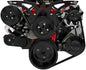 Small Block Chevy Black Style Track Serpentine Kit (AC/PS/ALT)