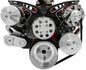 Small Block Chevy Revolver Serpentine System - AC & PS - GMT2 - Black Onyx