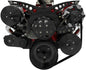 Small Block Chevy Revolver Serpentine System - AC & PS - GMT2 - Black