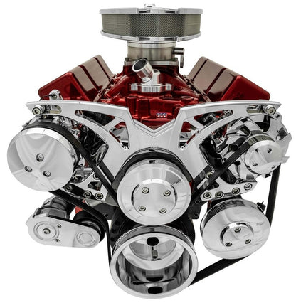 Big Block Chevy Chrome Style Track Serpentine Kit (AC/PS/ALT)