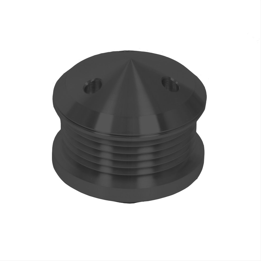 Big Block Chrysler Serpentine Alternator Pulley W/ Cover - Black