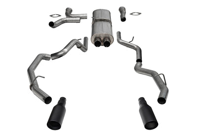 3.0in. True Dual Cat-back Exhaust System With Dual Rear Exit And Flat Cut 5.0in.