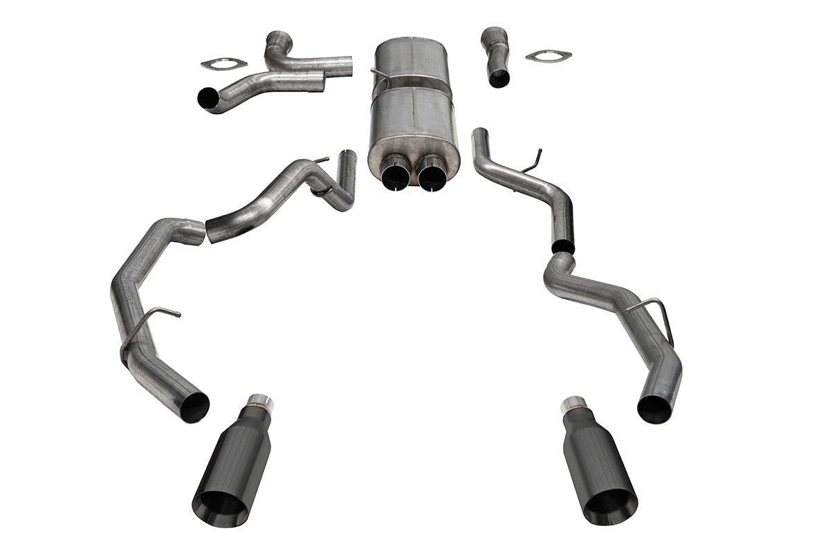 3.0in. True Dual Cat-back Exhaust System With Dual Rear Exit And Flat Cut 5.0in.
