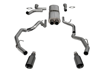 3.0in. True Dual Cat-back Exhaust System With Dual Rear Exit And Flat Cut 5.0in.