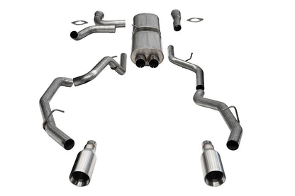 3.0in. True Dual Cat-back Exhaust System With Dual Rear Exit And Flat Cut 5.0in.