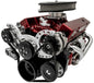 Big Block Chevy Sport Track Serpentine System - AC & PS - Saginaw-Key - Silver