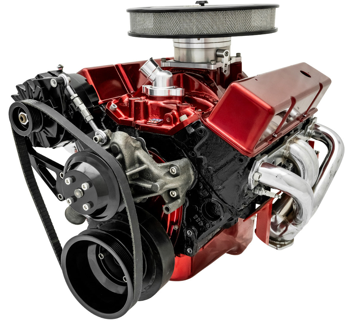 Small Block Chevy Sport Track Serpentine Conversion - ALT Only - Black