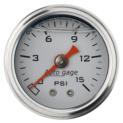 1-1/2 In. PRESSURE 0-15 PSI WHITE