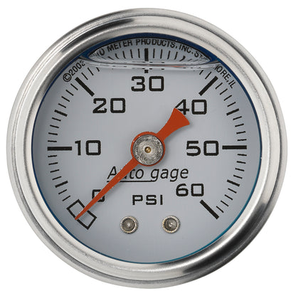 1-1/2 In. PRESSURE 0-60 PSI WHITE