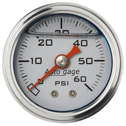 1-1/2 In. PRESSURE 0-60 PSI SILVER