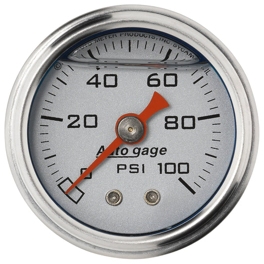 1-1/2 In. PRESSURE 0-100 PSI SILVER