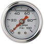 1-1/2 In. PRESSURE 0-100 PSI SILVER