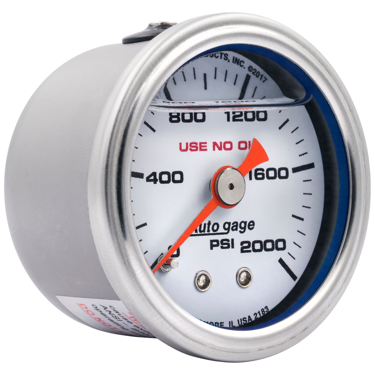 1-1/2 In. PRESSURE 0-2000 PSI WHITE