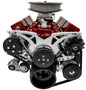 Small Block Chevy Style Track Custom Serpentine System - AC & PS - Saginaw-Key