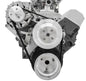 Small Block Chevy Serpentine Conversion Deluxe - Alternator Only - Silver