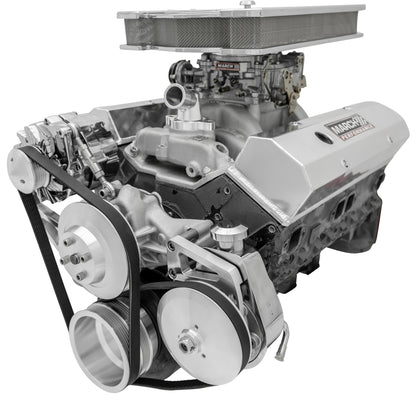 Small Block Chevy Serpentine Conversion - LWP - PS & ALT - Saginaw-Key - Silver