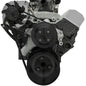 Small Block Chevy High Flow Serpentine Conversion Deluxe - ALT Only - Black