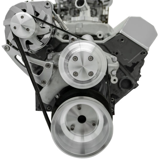 Small Block Chevy Serpentine Conversion - Chrome Accessories  ALT Only