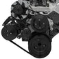 Small Block Chevy High Flow Serpentine Conversion Ultra - AC & ALT - Black