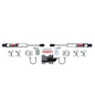 ADX 2.0 CNC Machined Polished Aluminum Dual Stabilizer Kit.