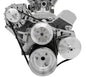 Small Block Chevy High Flow Serpentine Conversion - PS & ALT - Saginaw-Metric