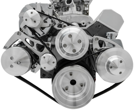 Small Block Chevy Ultra Serpentine Conversion System (AC/PS/ALT)