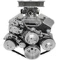 Big Block Chevy Serpentine Conversion Ultra LWP AC & PS - Saginaw-Press - 7176