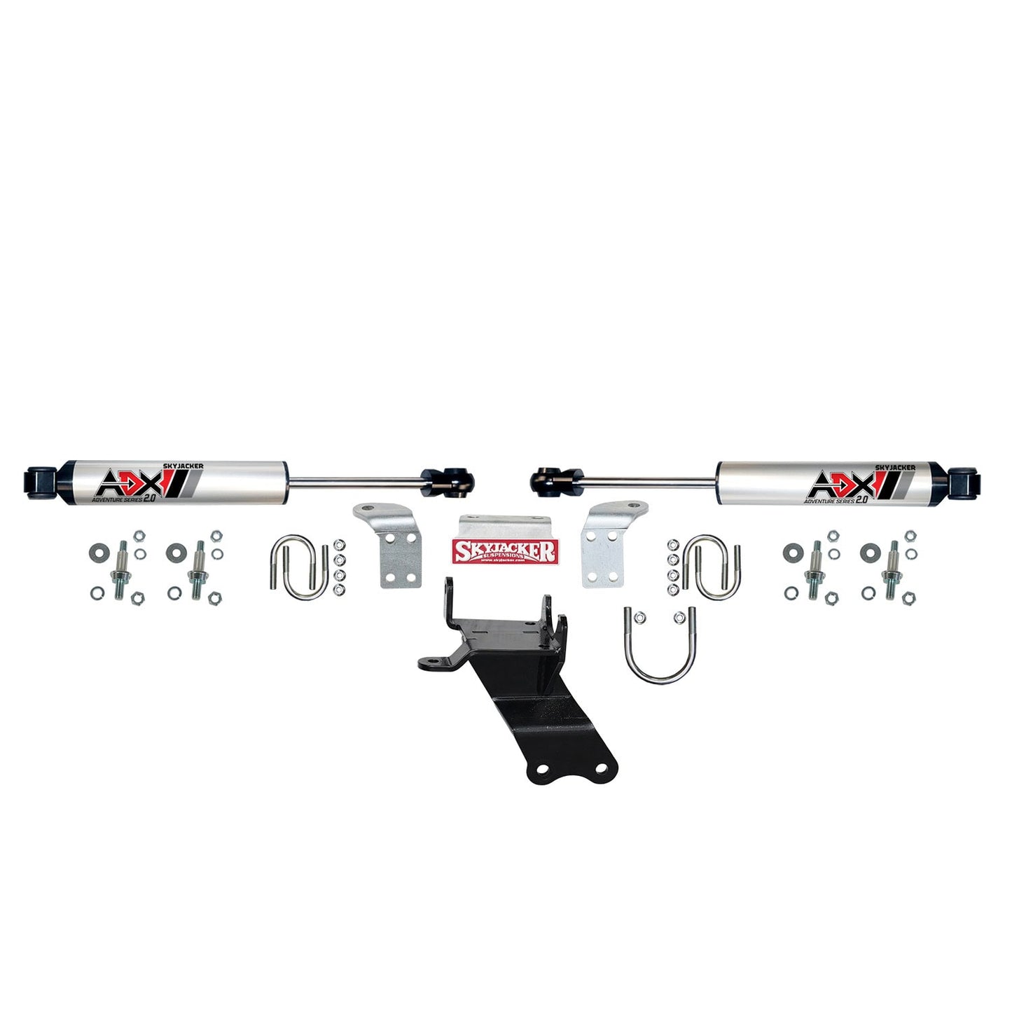 ADX 2.0 CNC Machined Polished Aluminum Dual Stabilizer Kit.