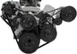 Small Block Chevy Serpentine Conversion - AC & PS - Saginaw-Press - 508 - Black