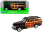 1948 Chevrolet Woody Fleetmaster Dark Brown 1/24 Diecast Model Car by Welly  free shipping USA