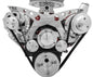Big Block Chevy Revolver Serpentine System - PS & ALT - Billet-Key