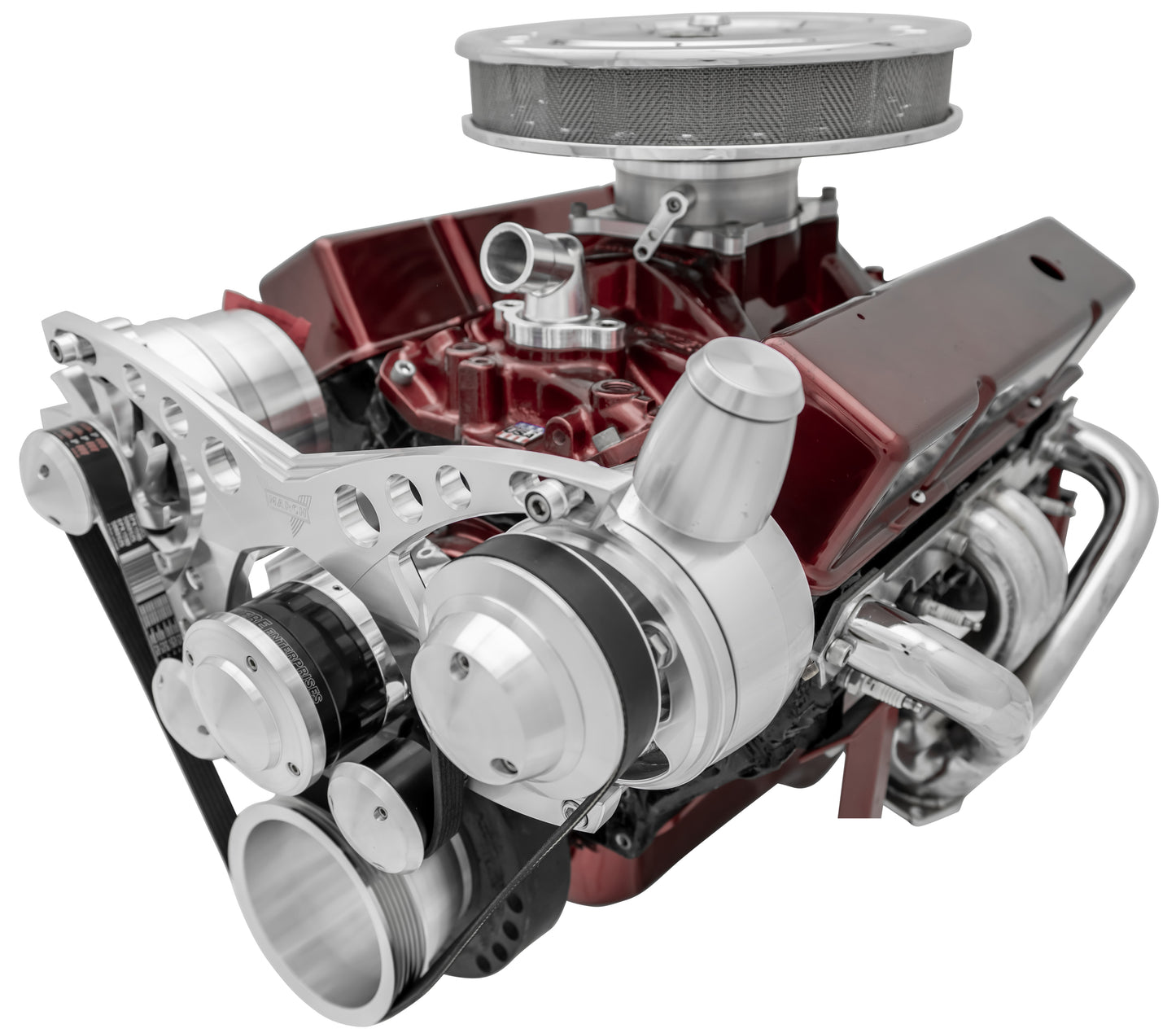 Big Block Chevy Serpentine System Revolver - EWP - PS & ALT - Billet