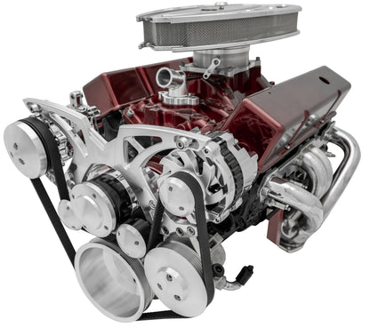 Big Block Chevy Style Track Serpentine System - EWP - AC & PS