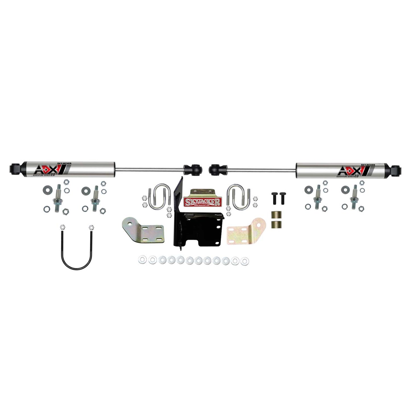 ADX 2.0 CNC Machined Polished Aluminum Dual Stabilizer Kit.