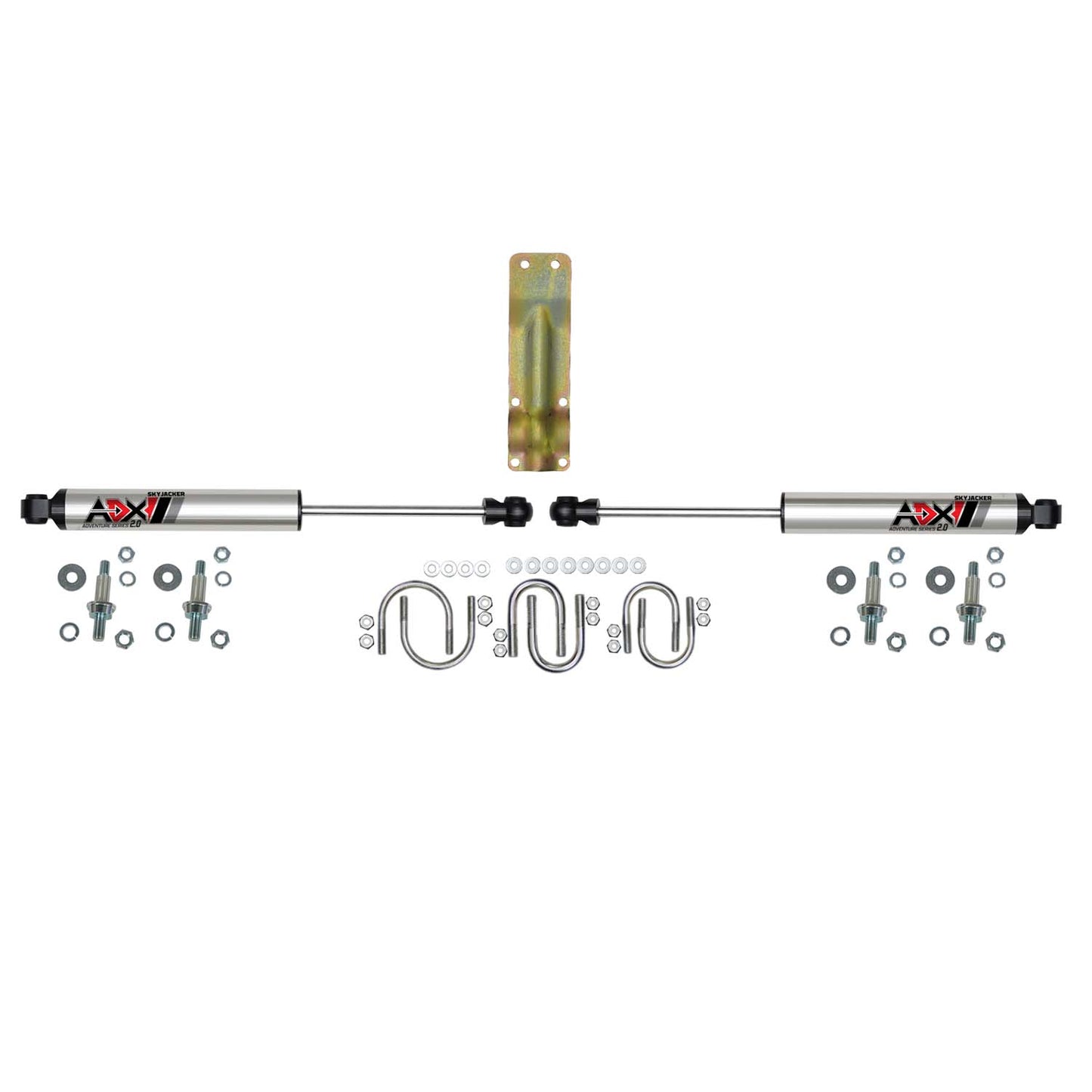 ADX 2.0 CNC Machined Polished Aluminum Dual Stabilizer Kit.