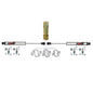 ADX 2.0 CNC Machined Polished Aluminum Dual Stabilizer Kit.