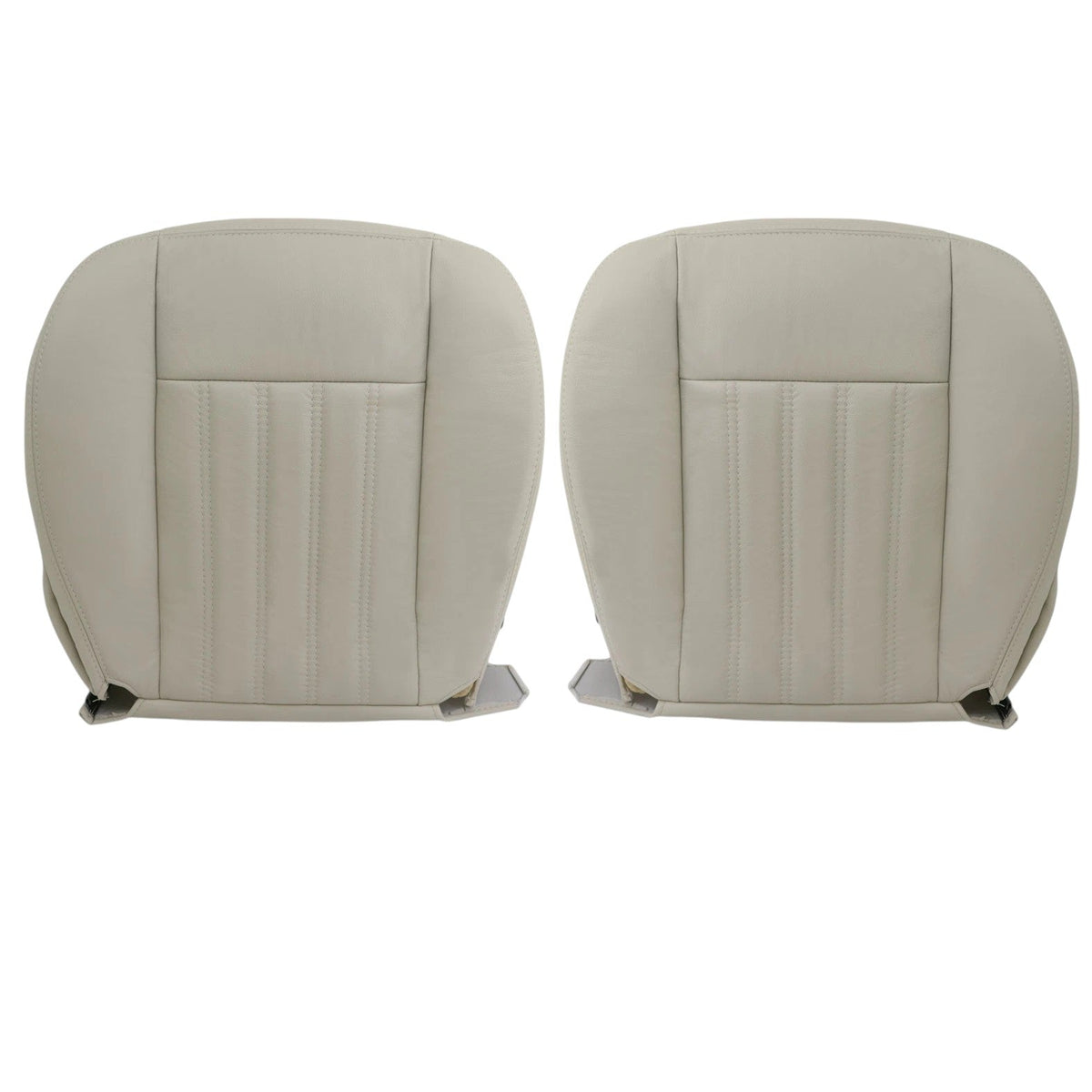 2003 2004 Lincoln Aviator PERFORATED Seat Covers in Light Parchment Tan OR Light Gray: Choose Genuine Leather or Vinyl