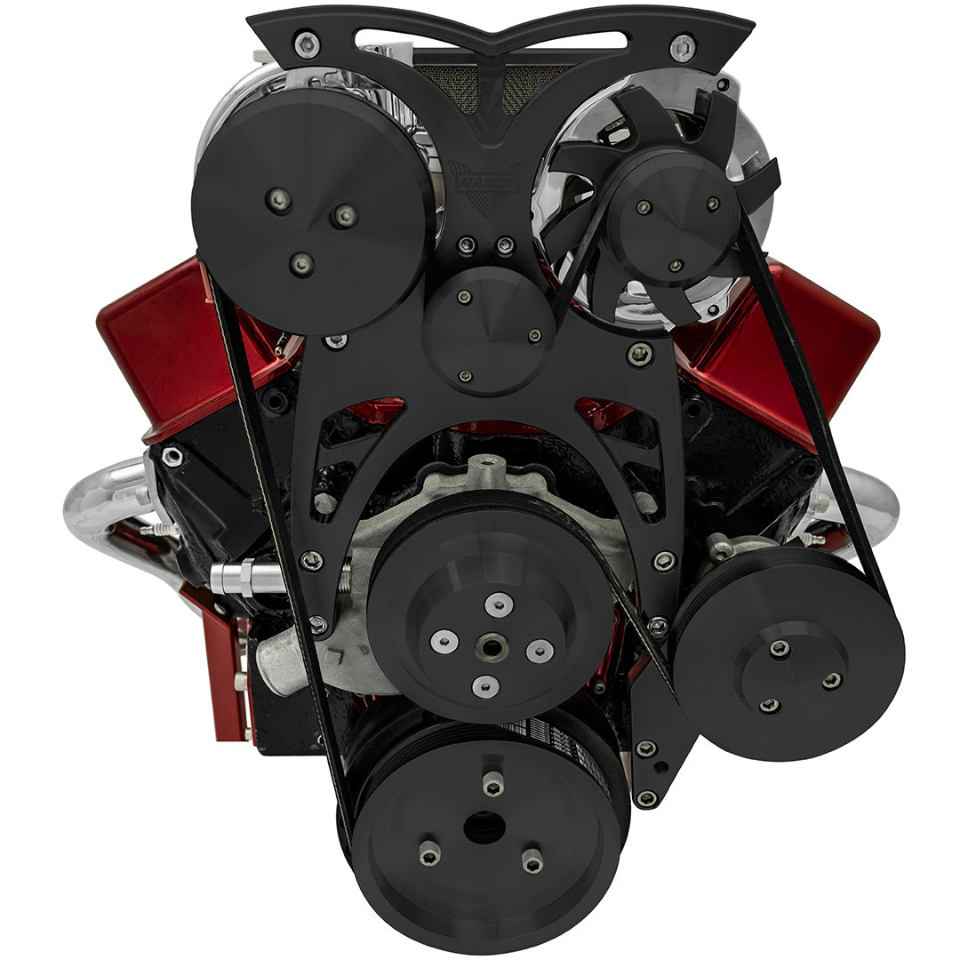 Small Block Chevy Style Track - Street Rod - AC & PS - GMT2 - Black