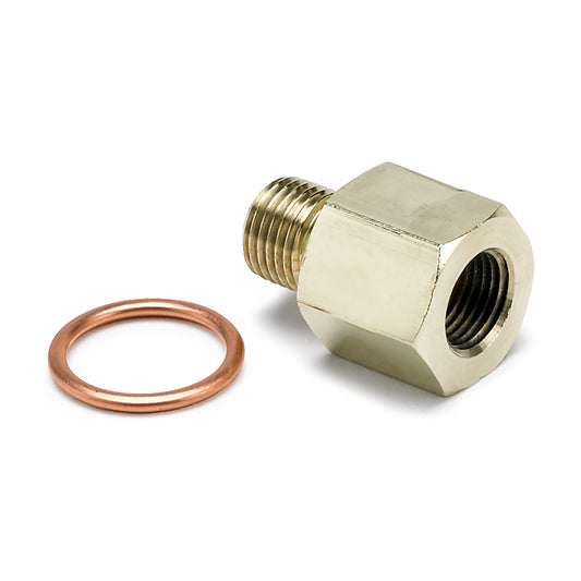 FITTING ADAPTER METRIC M10X1 MALE TO 1/8 In. NPTF FEMALE BRASS