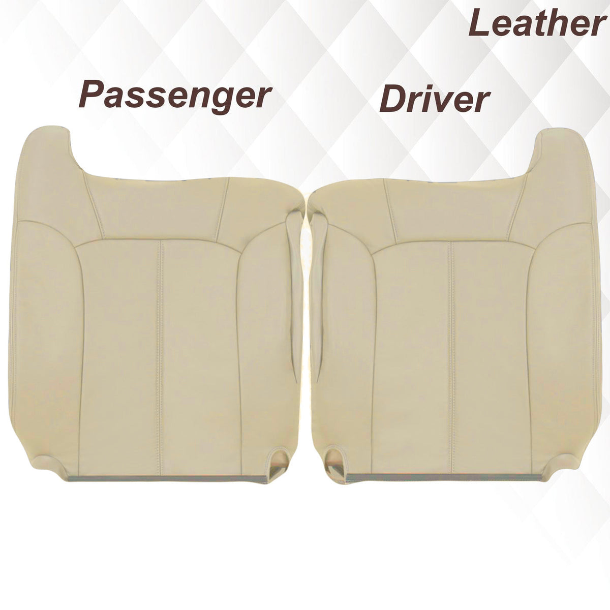 2000-2002 Chevy Tahoe/Suburban Seat Cover in Light Shale Tan: Choose From Variations