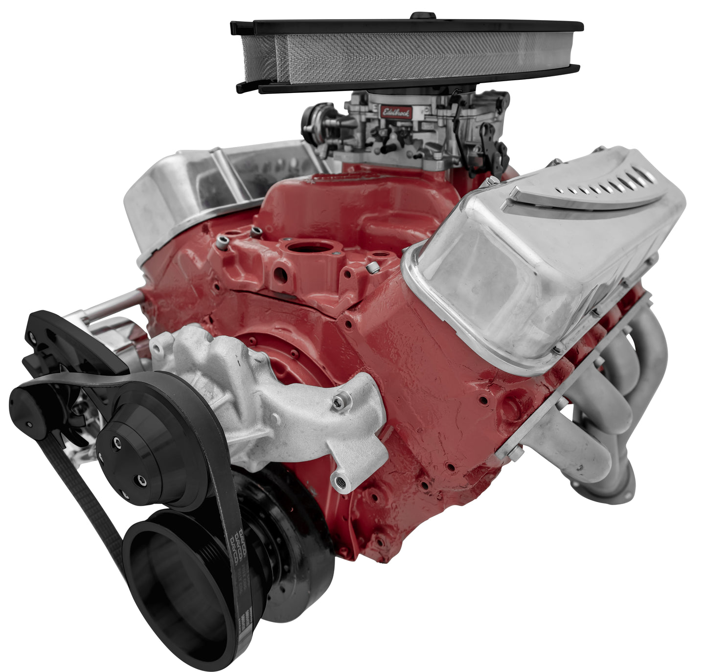 Big Block Chevy High Flow Serpentine Conversion; High; LWP; ALT Only; Black