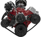 Big Block Chevy Serpentine Conversion Ultra; LWP; AC & PS; Saginaw-Key; Black