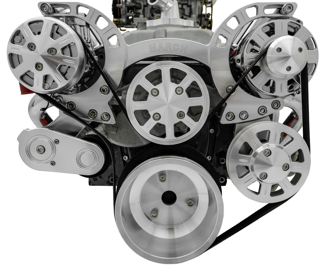 Big Block Chevy Sport Track Serpentine System - AC & PS - GMT2
