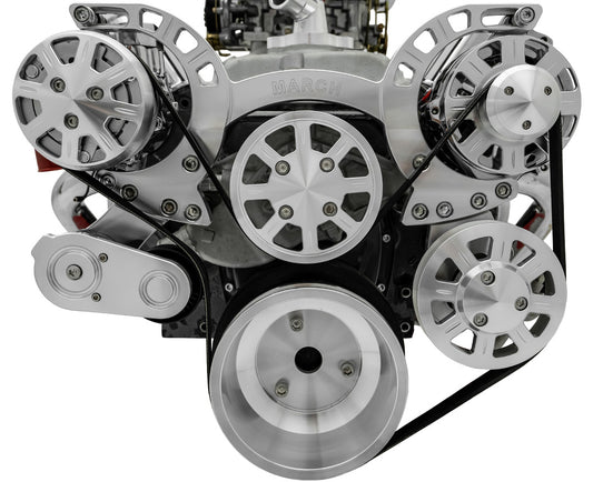 Big Block Chevy Sport Track Serpentine System - AC & PS - GMT2